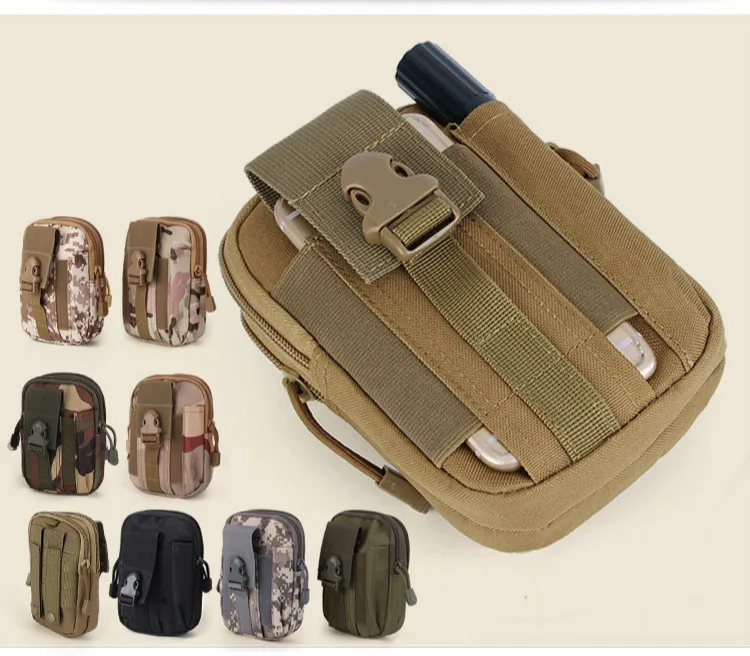 1000D тактический камуфляж Molle поясная Оксфорд Пояс Сумки Кошелек Чехол Спорт на