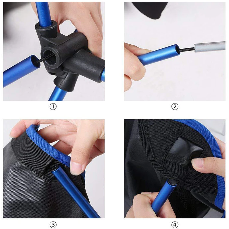 Уличный стул для кемпинга из ткани Оксфорд портативный складной удлиненный