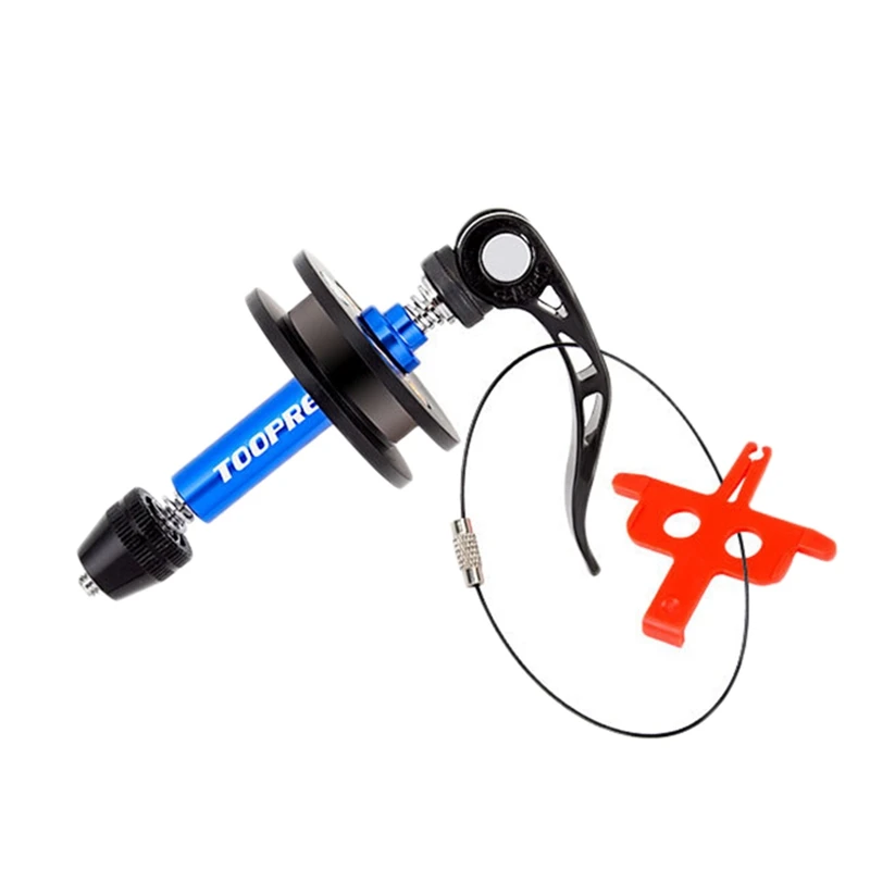 

TOOPRE MTB Road Bike Chain Holder Tool Thru Through Axle Dummy Hub with Quick Release Barrel Shaft Frame