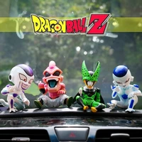 dragon ball q anime figure spoof angry figure majin buu model frieza cell vegeta model car decoration toys for girls boys