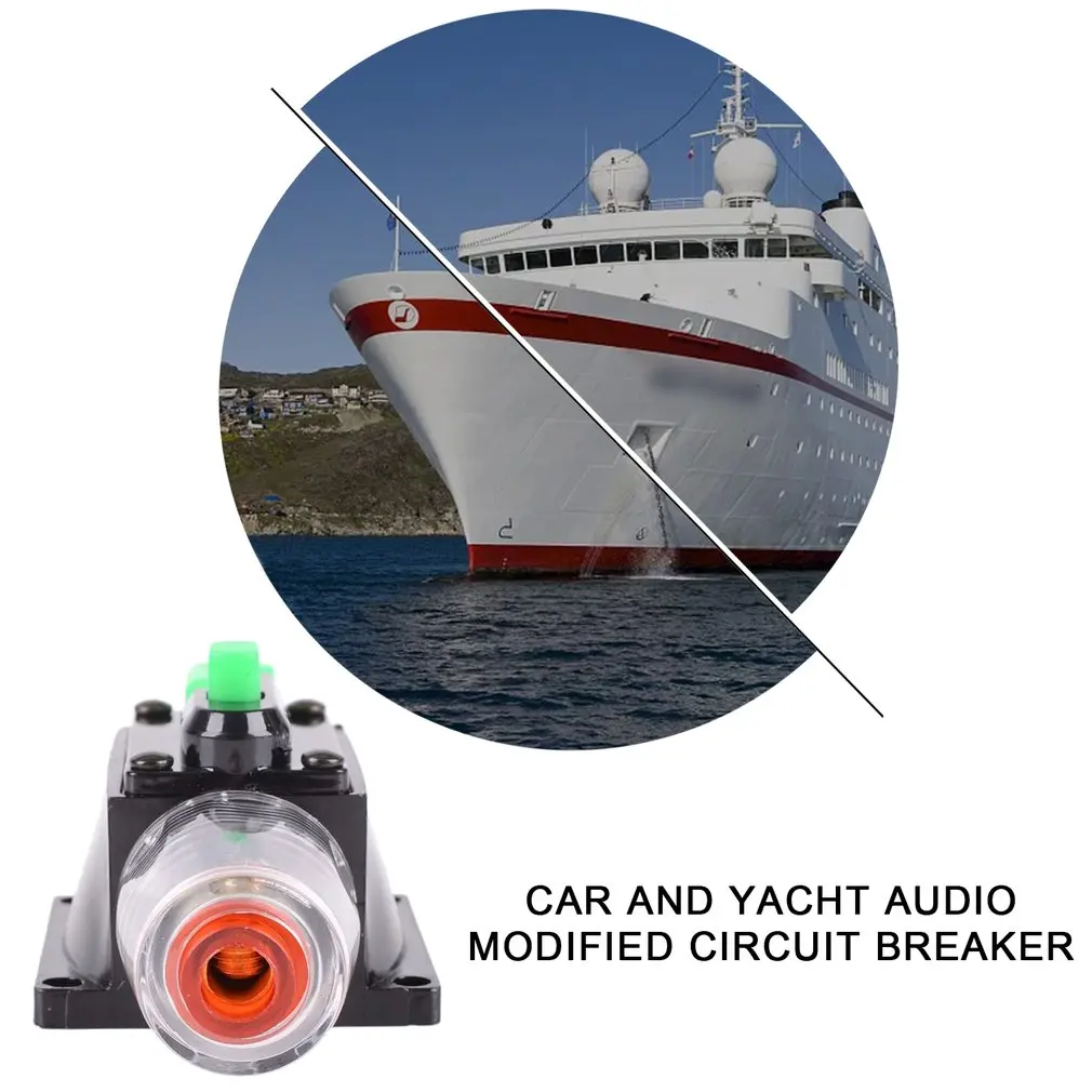

10A Circuit Breaker In-Line Reset Fuse Stereo-Audio Protection Car Stereo Audio Fuse Adapter For Car Boat Marine