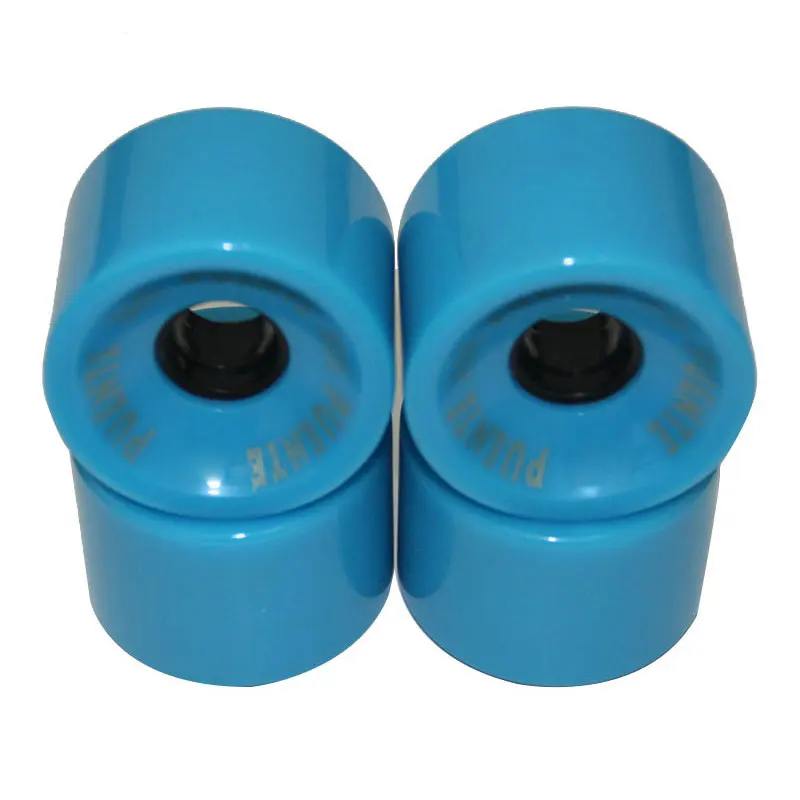 4pcs Blue 1/4 шт. креативные колеса для скейтборда, подшипники из эластичного полиуретана, износостойкие гибкие и прочные 70x51 колеса для скейтборда - Цвет: 4pcs Blue
