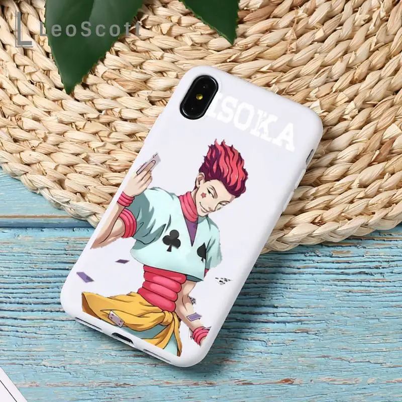 

Hisoka Anime Hunter X hunter Phone Case Candy Color for iPhone 6 7 8 11 12 s mini pro X XS XR MAX Plus