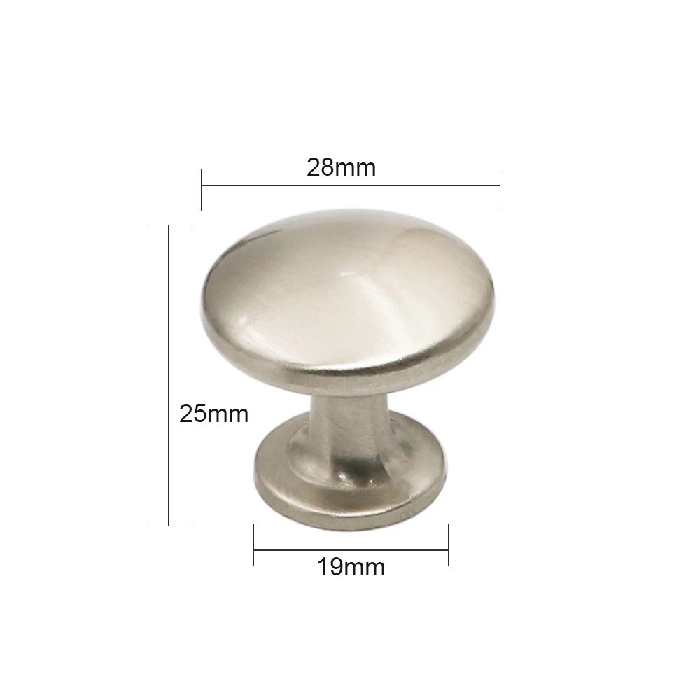 brushed nickel cabinet pulls cupboard knobs silver cabinet handles kitchen cabinet door knobs furniture hardware round knobs free global shipping