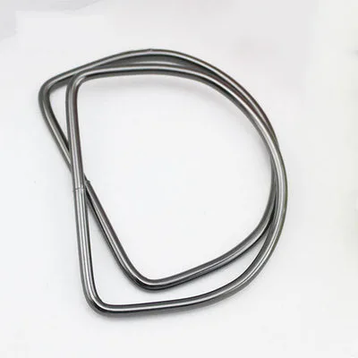 half circle gun 1 пара = 2 шт. Meetee сумки ручки металлические O D кольцо пряжки рамка сумочка кошелек плечевой ремень DIY Замена Кожа ремесло аксессуары - Цвет: half circle gun