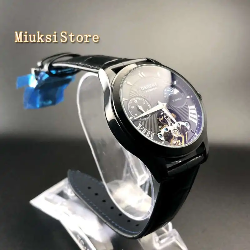 Часы наручные мужские механические Debert Роскошные водонепроницаемые