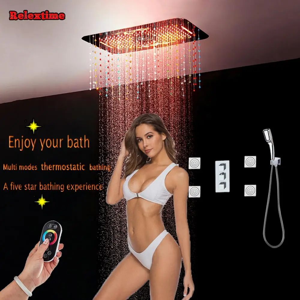 Хрустальный подвесной потолочный светодиодный напольный массажный смеситель