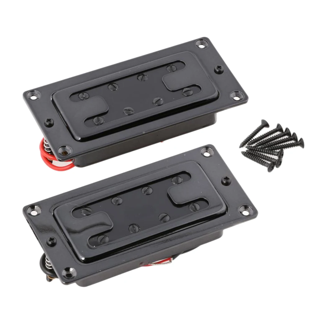 4 струны бас гитара Пикап электрический Humbucker с винтами комплект | Спорт и