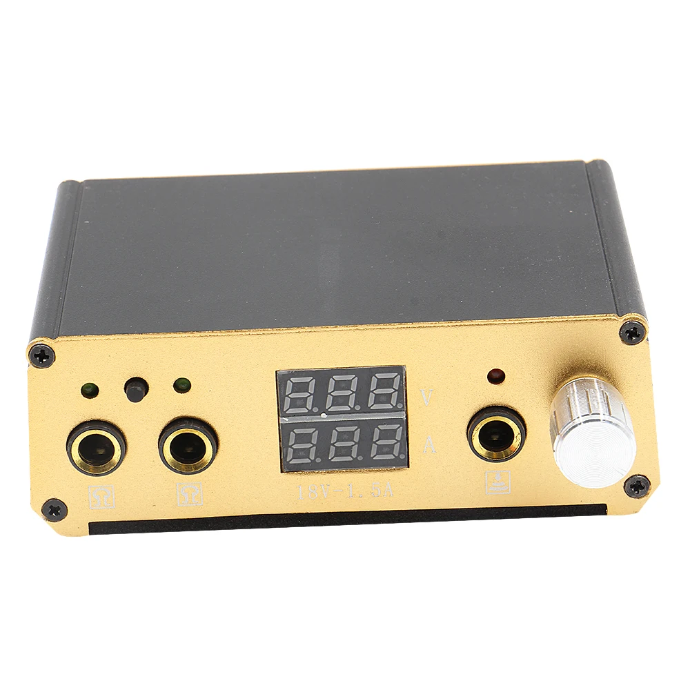 1 шт. профессиональная Lcd двойная татуировка машина пистолет питание ножной