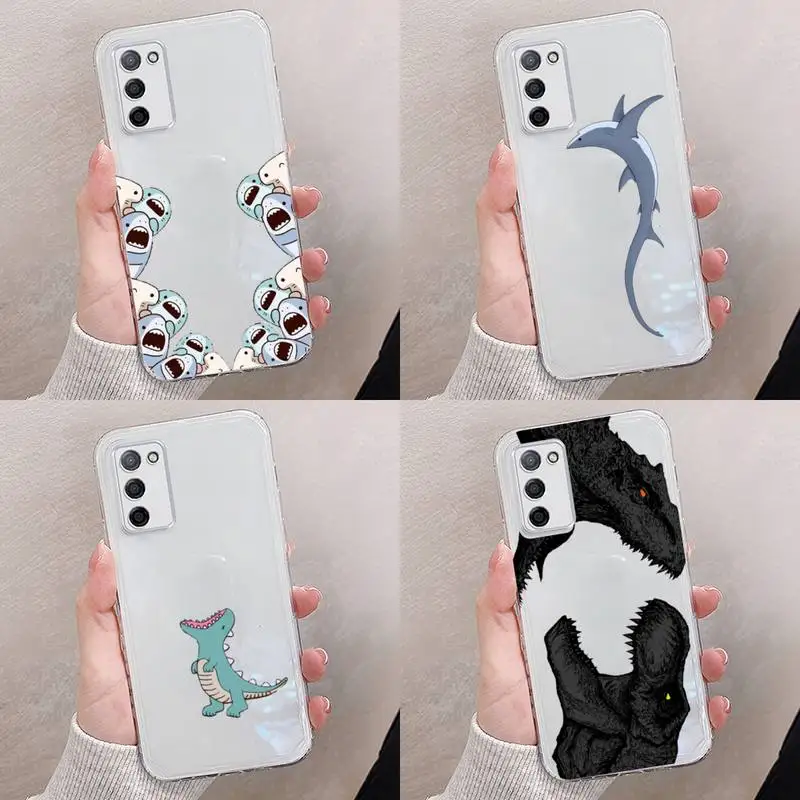 

Shark animal Phone Case Transparent For oppo RENO A 1 2 3 4 5 7 8 Z 2Z SE ACE PRO moible bag