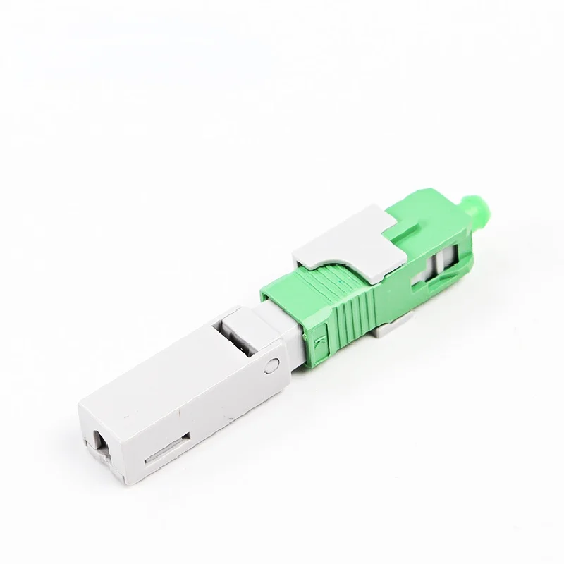 100PCS Fiber Optics SC APC FTTH Connector Green SC UPC Fast Fiber Optic Connector Optical Cable Patch Cord High Quality