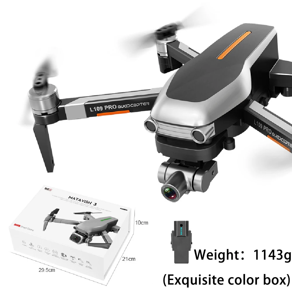 RC Дрон 5G L109 PRO GPS 4K HD камера WIFI FPV Бесщеточный мотор складной селфи дроны