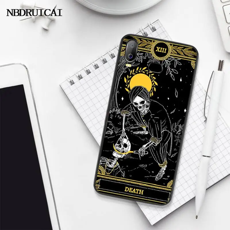 Чехол для телефона PENGHUWAN Death Tarot из ТПУ черный корпус Корпуса Samsung A10 A20 A30 A40 A50 A70 A71 A51