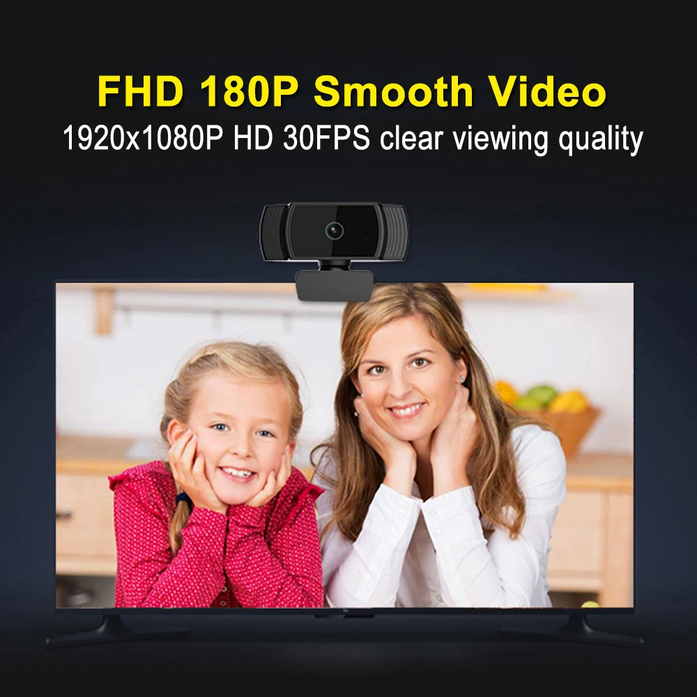 HD 1080P Pro Webcam Autofocus Camera Full Widescreen Video Calling and Recording Mini Desktop PC Laptop webcam | Компьютеры и офис
