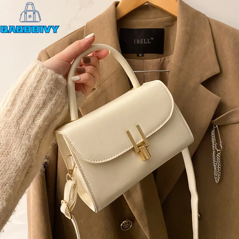 

New 2021 Fashion Women PU Leather Solid Handbag Shoulder Bag Vintage Brand Luxury Ladies Casual Crossbody Bags Messenger Bag