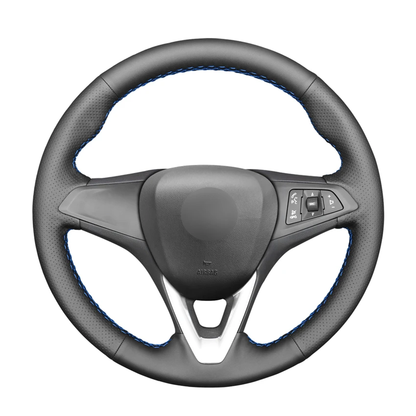 

Сшитая вручную черная искусственная кожа для Opel Astra (K) Corsa (E) Crossland X Grandland X Insignia