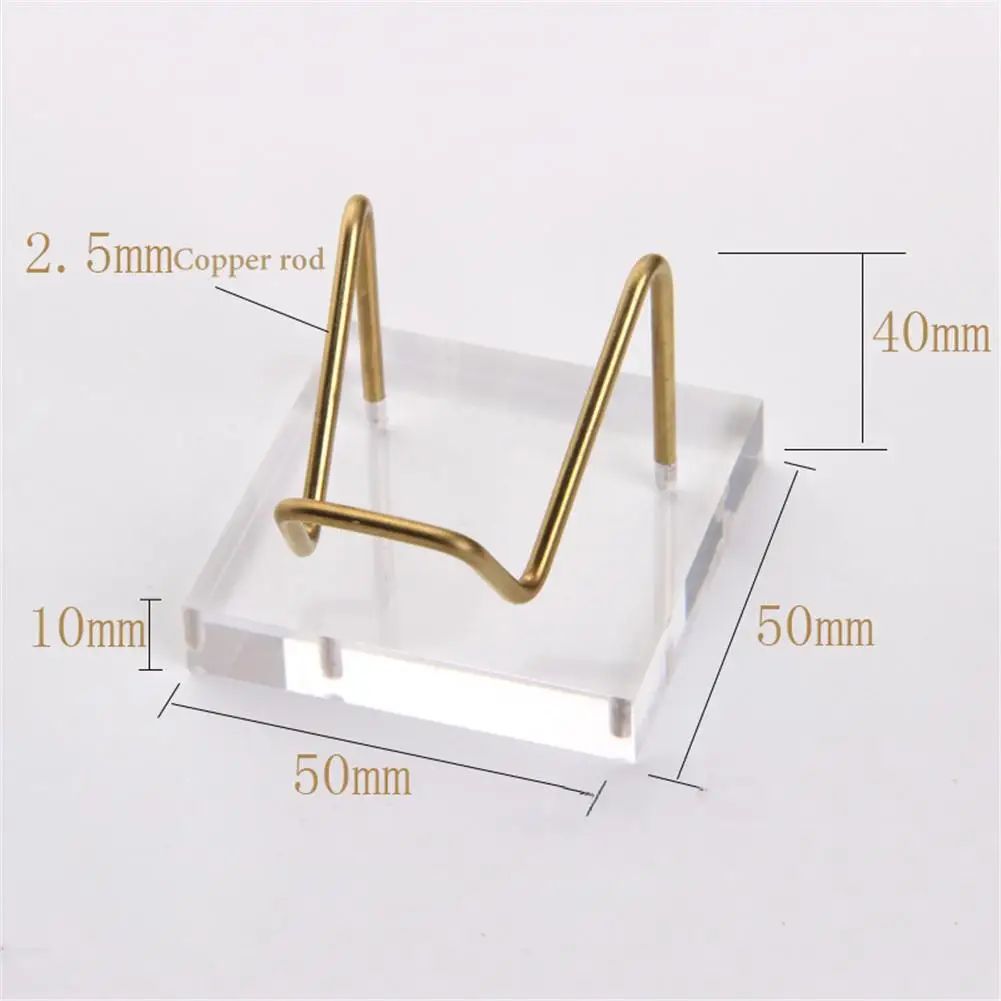 

2PCS Metal Arm Mineral Fossil Stand Display Holder Rack Support Base Home Decor