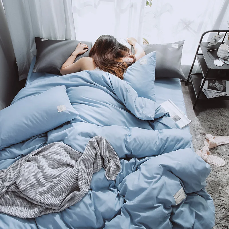 Пододеяльник однотонный комплект постельных принадлежностей Twin Queen Nodric