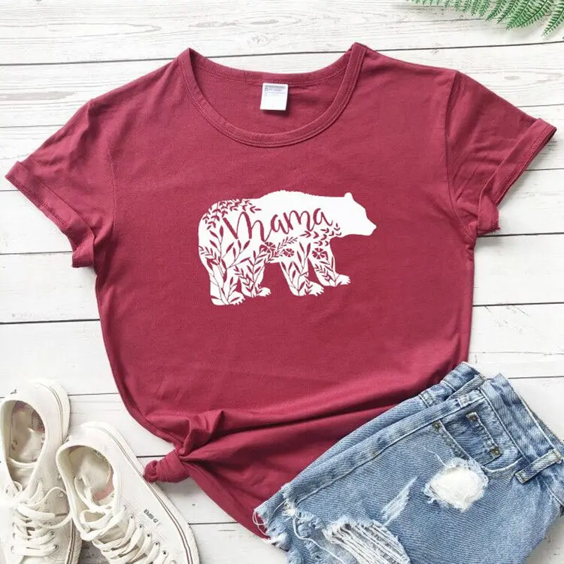 Женская футболка с принтом животных и винно-красная женская вырезом лодочкой