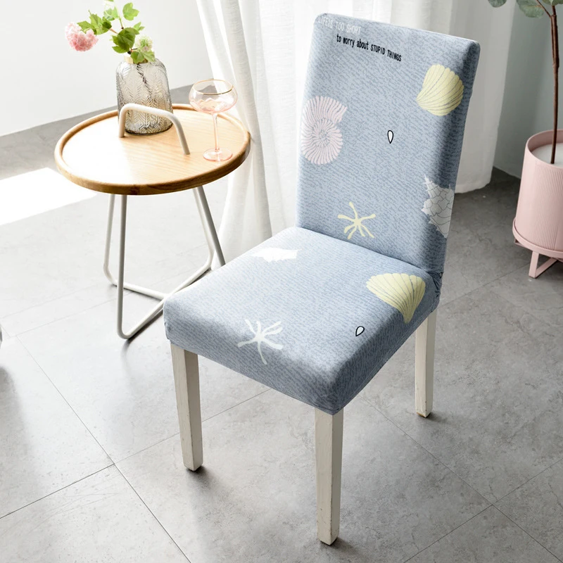 С цветочным принтом Эластичные чехлы на кресла стрейч домашний декор обеденный