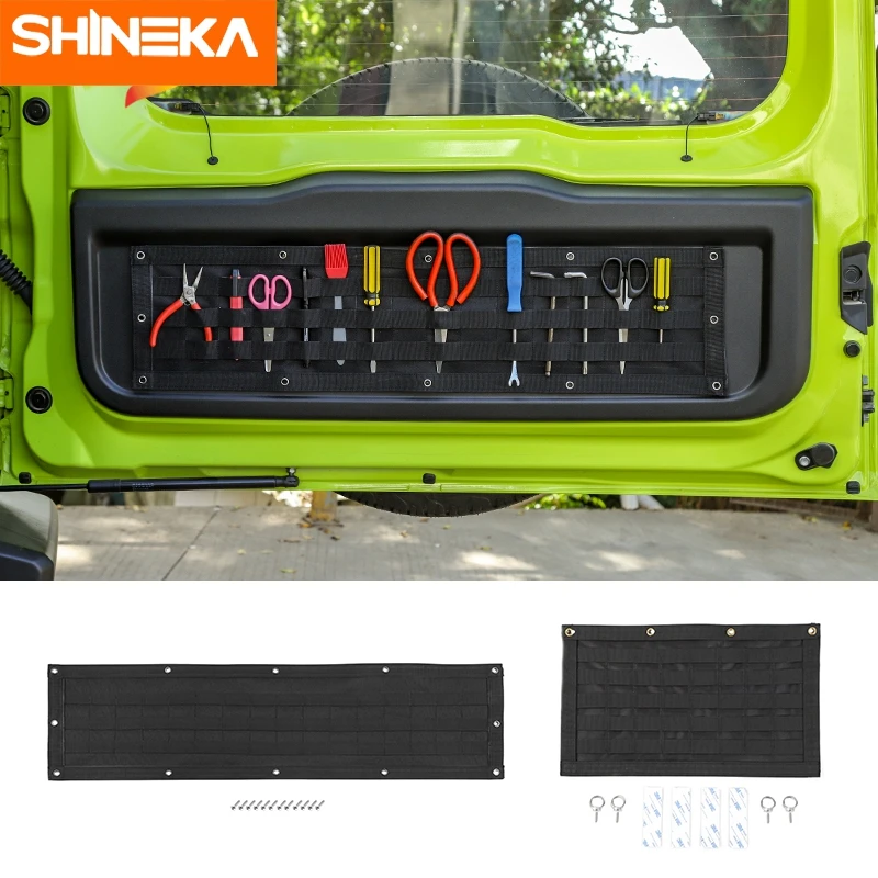 

SHINEKA Stowing Tidying For Suzuki Jimny 2020 Multifunction Car Tailgate Storage Bag Tail Door Organizer For Suzuki Jimny 2019+