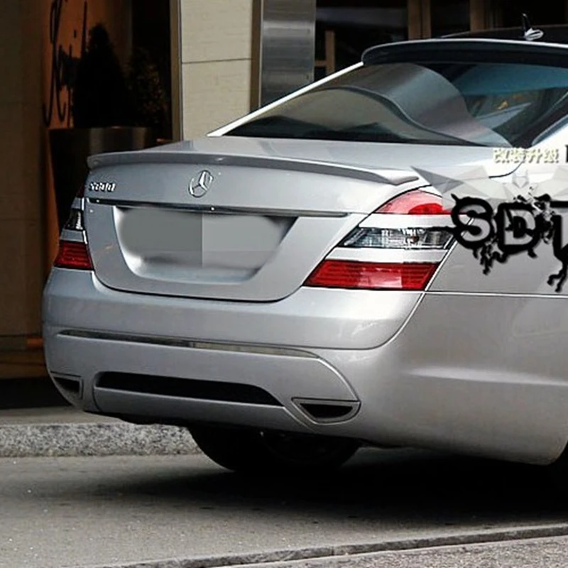 Для Mercedes benz S class w221 2006 2013 AMG СТИЛЬ ABS спойлер из материала задний багажник крылья