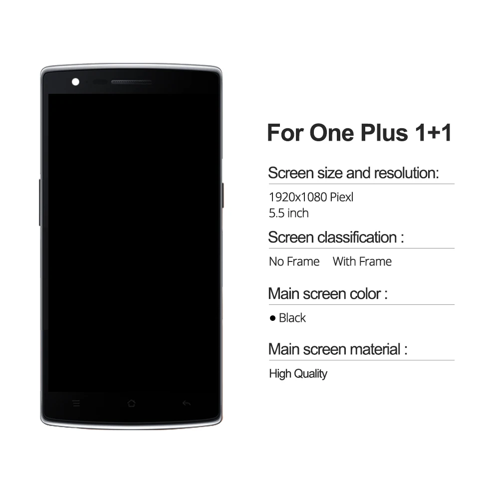 Для OnePlus One Plus 1+ 1 A0001 смартфон ЖК-дисплей сенсорный экран дигитайзер полная сборка замена