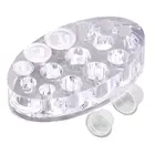 1 шт. Овальный держатель-подставка для тату и пигментных чернил, профессиональный органайзер для тату-машинки, стойка для крышек, принадлежности для перманентного макияжа