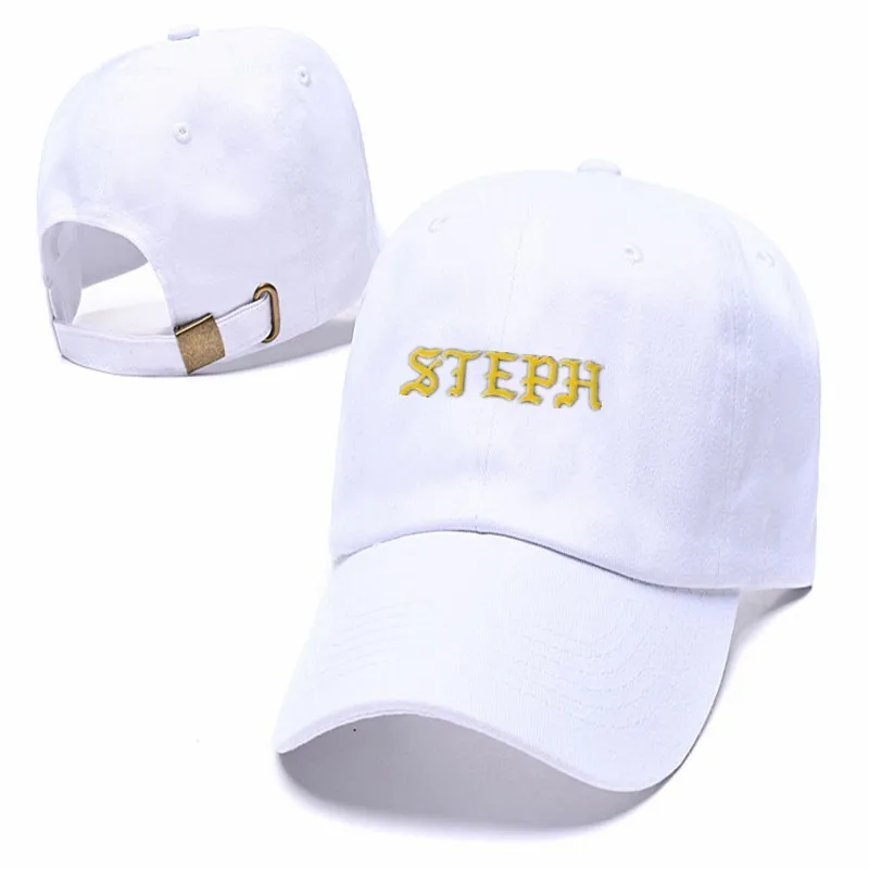 STEPH letter Embroidery Dad Hat 100% Cotton Women Men Fashion Baseball Cap Snapback hyphy Summer Caps | Аксессуары для одежды