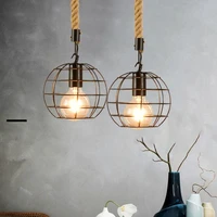 retro chandelier restaurant bar cafe creative personality iron chandelier home decoration without bulb
