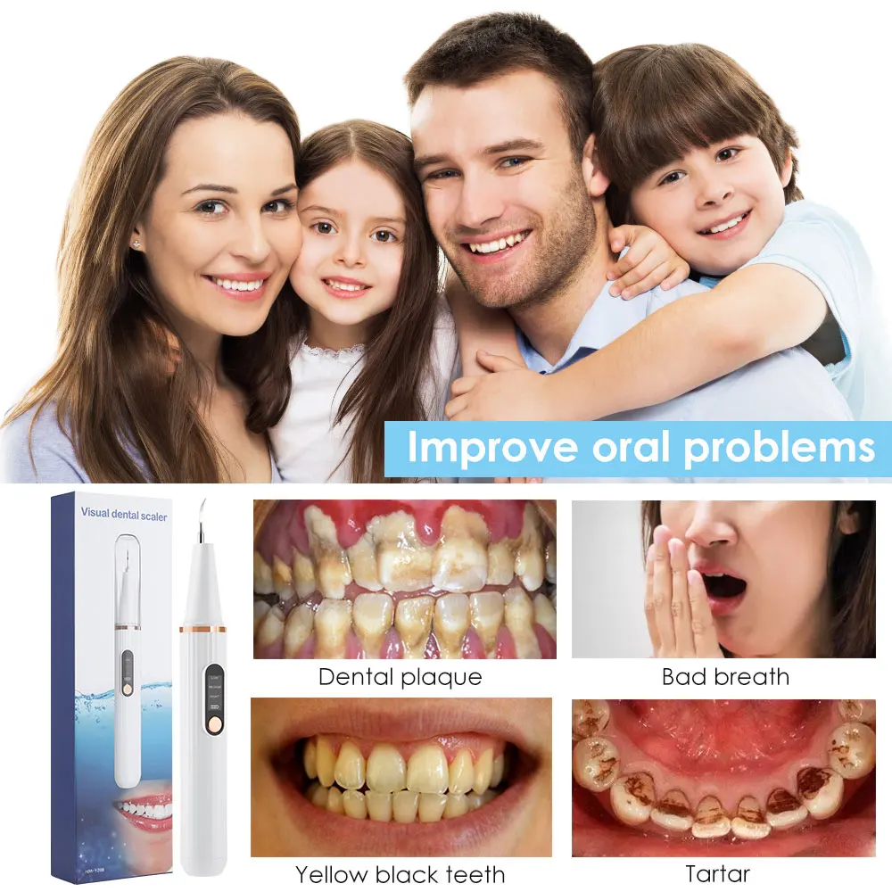 Электрическое визуальное ультразвуковое устройство для отбеливания зубов и