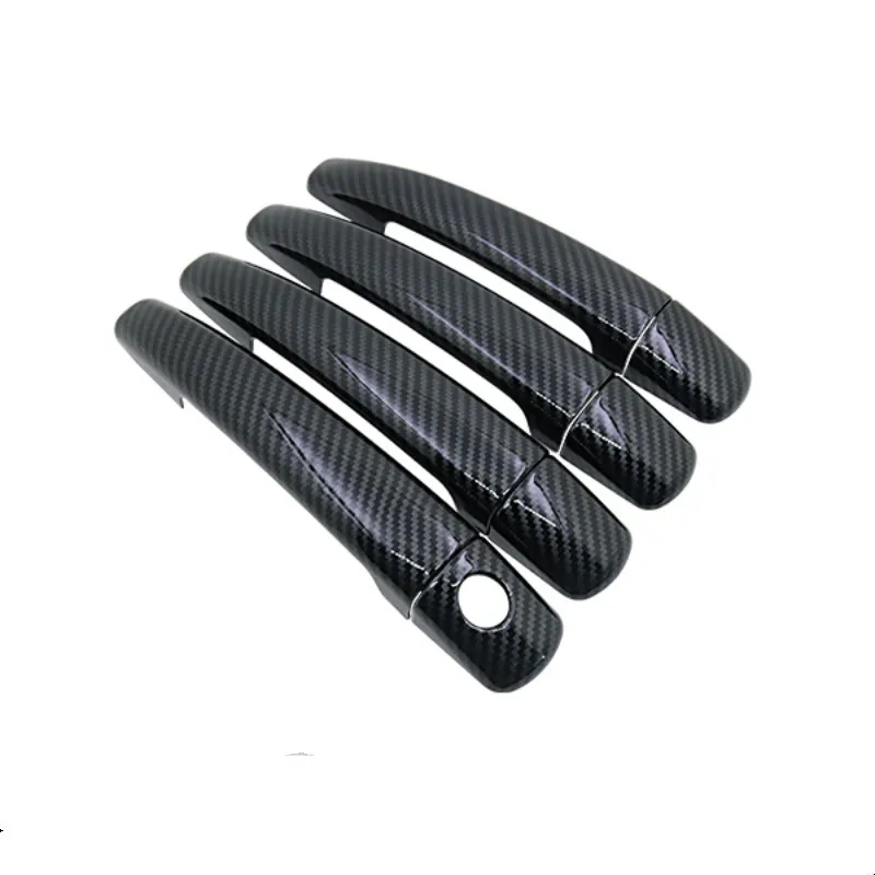 Крышка ручки двери из хромового углеволокна для Peugeot 308 sw cc RCZ 2007 2008 2009 2010 2011 2012 2013