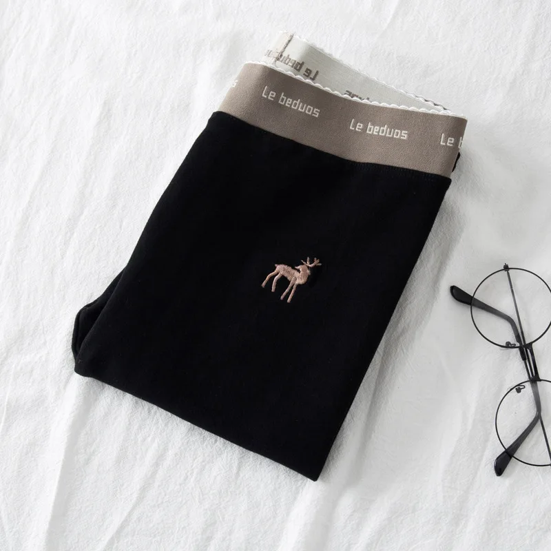 

Leggings women's outer wear autumn and winter models plus velvet thick cotton cropped trousers plus size small feet pants