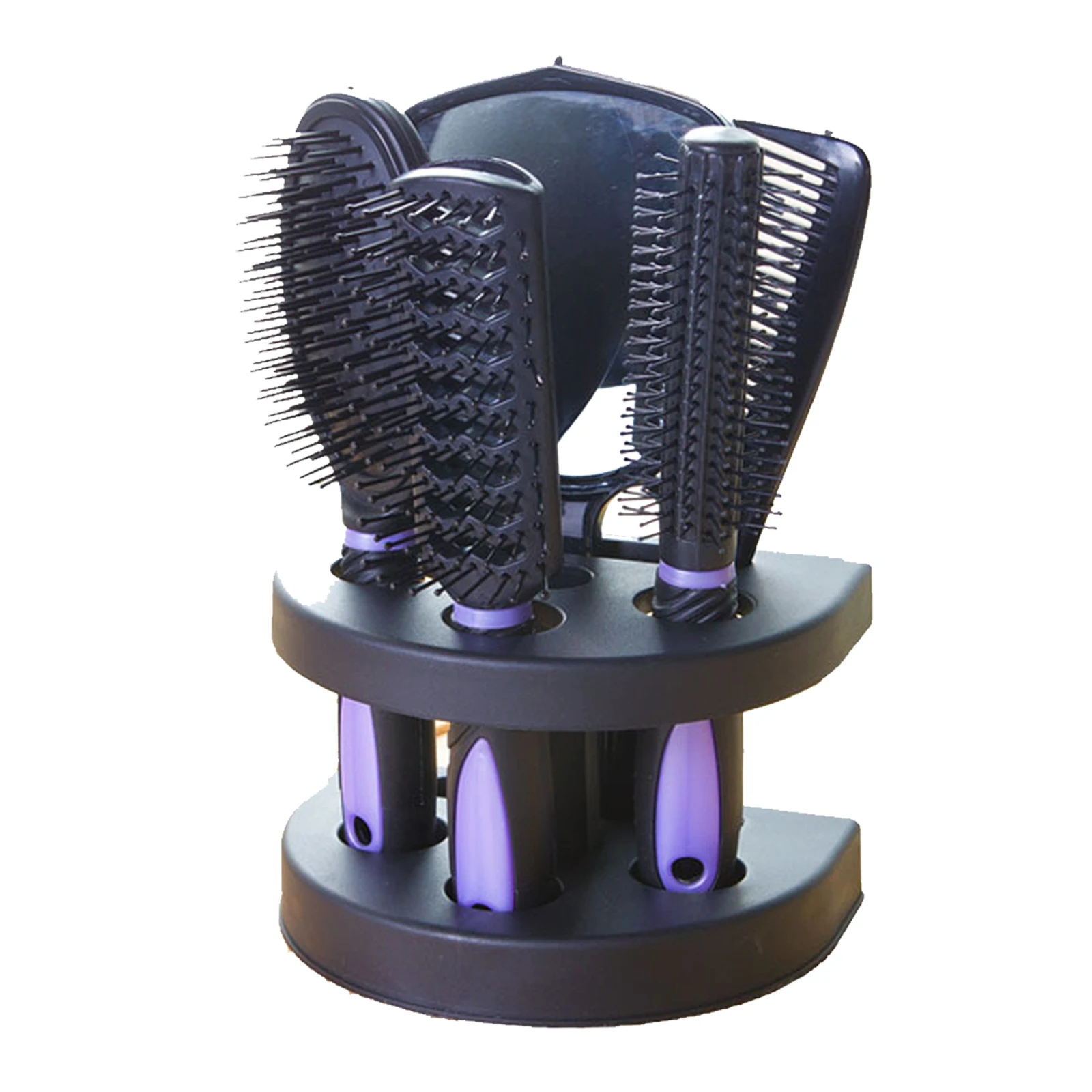 

5pcs/set Professional Hair Brush Kit Hair Combs+Mirror+Storage Holder Hairbrush Hairdressing Comb Hair Styling Tools Accessories