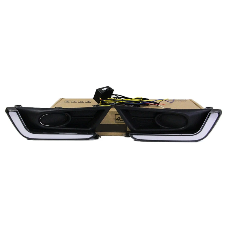 

2Pcs for 2017-2018 Honda CR-V CRV with Yellow Light Daytime Running Lights