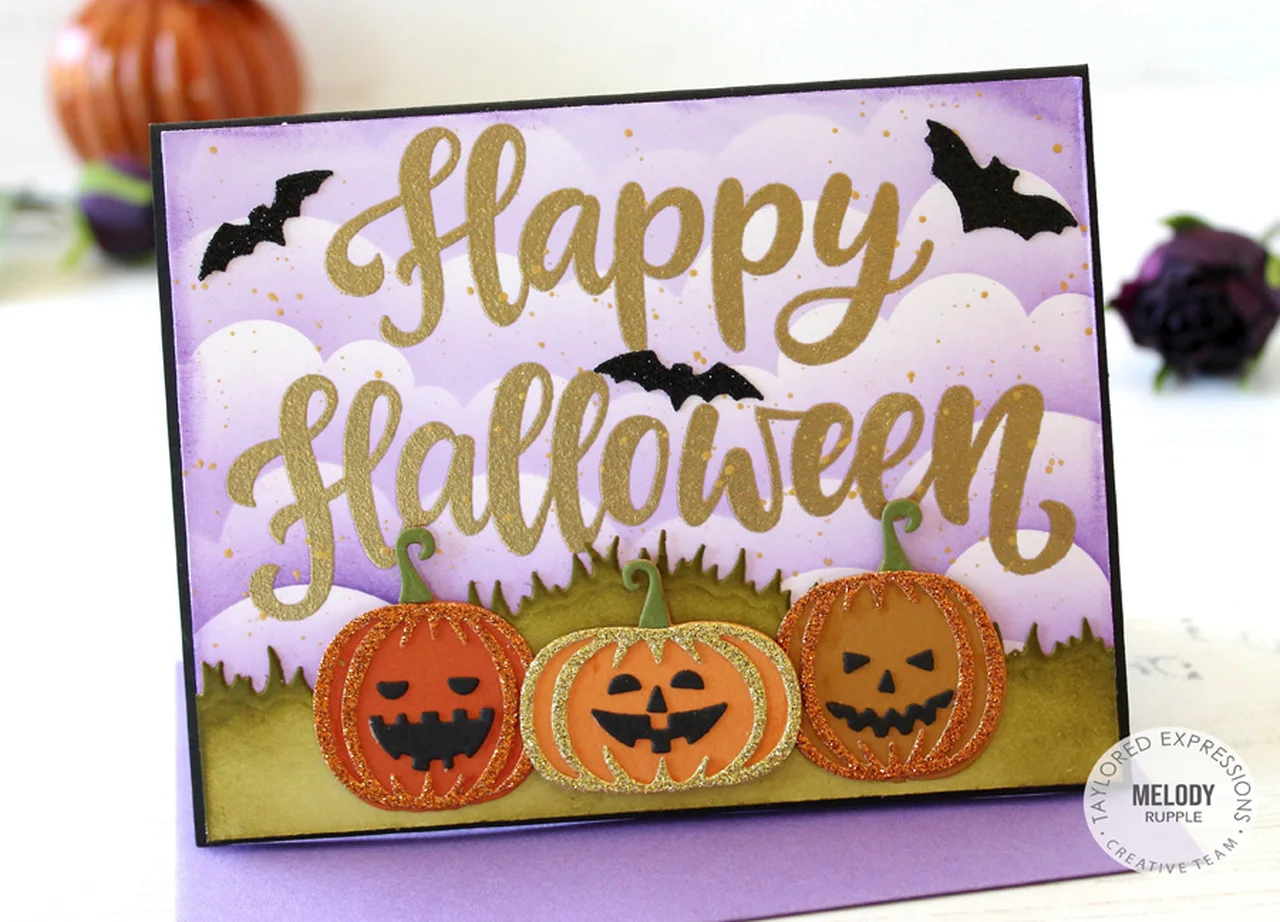 Счастливая Хэллоуин Тыква письмо штамп комбинированный новый трафарет для резки