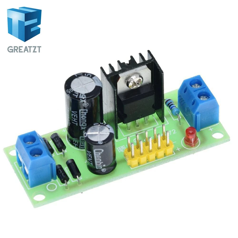 GREATZT L7805 LM7805 понижающий преобразователь доска 7 5 V 20V 5V Регулятор модуль питания Buck