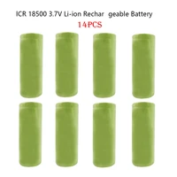 18500 14pcs 2000mah 3 7v rechargeable battery recarregavel lithium li ion batteies for led flashlight new