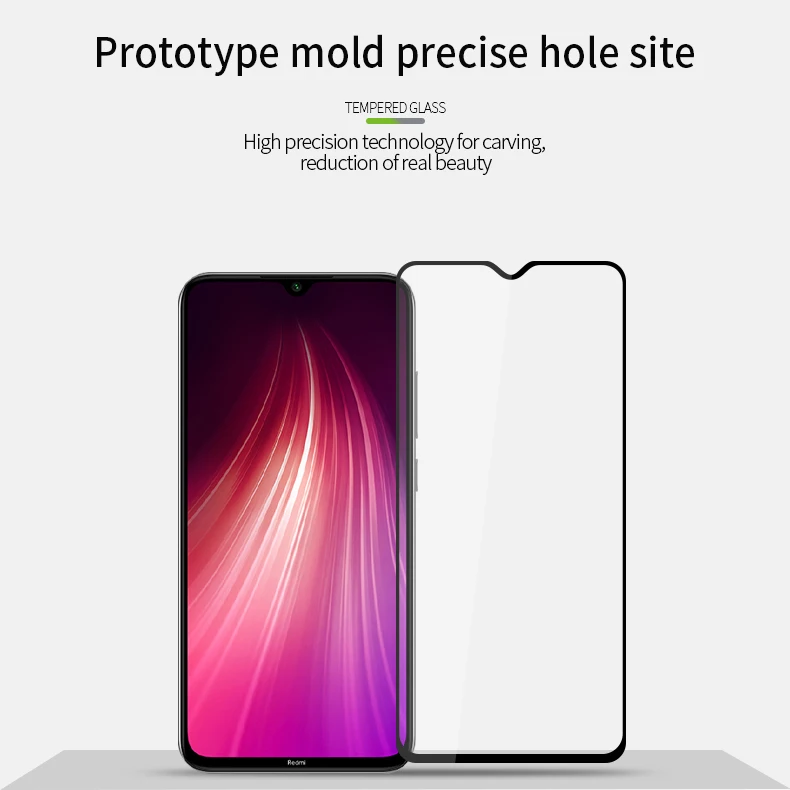 Mofi для Xiaomi Redmi Note 8 Pro Защита экрана для Xiaomi Redmi Note 8 Закаленное стекло пленка 3D изогнутый 9H Note8 Pro