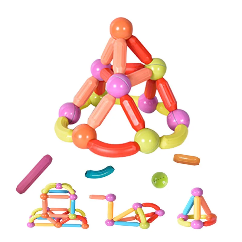 

Variety of magnetic rods large children's early education toys modeling boys and girls baby assembling magnetic building blocks
