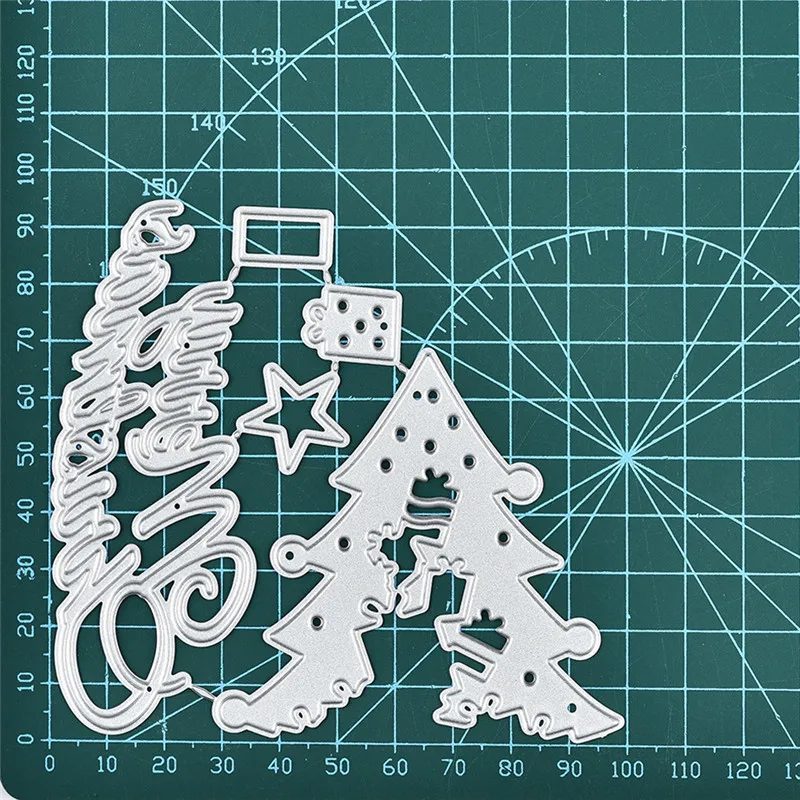 GJCrafts Merry Christmas Tree металлическая вырубная высечка Новинка 2019 для скрапбукинга