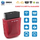ELM 327 V1.5 WIFI для AndroidIOS OBD2 сканер ELM327 V1.5 wifi OBD 2 OBD2 автомобильный диагностический инструмент Wi-Fi ODB2 OBDII считыватель кода
