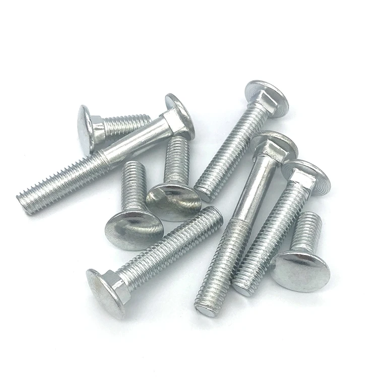 2шт M12 оцинкованные винты для каретки полукруглые болты с квадратной шеей большие