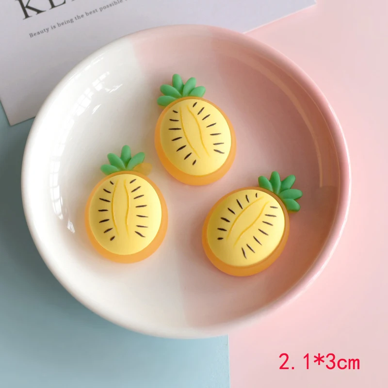 

Cute Avocado Strawberry Pineapple Fruits Flatback Resin Cabochon Embellishments For Scrapbooking Phone Hair Bow Diy Accessories