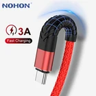 USB Type C кабель Micro USB быстрая зарядка мобильный телефон Android зарядное устройство Type-C шнур для передачи данных для Huawei P40 Mate 30 Redmi дата-провод 3 м