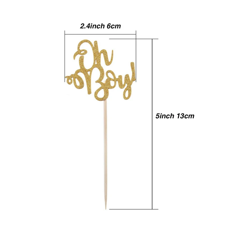 10 шт./упак. милые золотые блестящие украшения для детей на первый день рождения