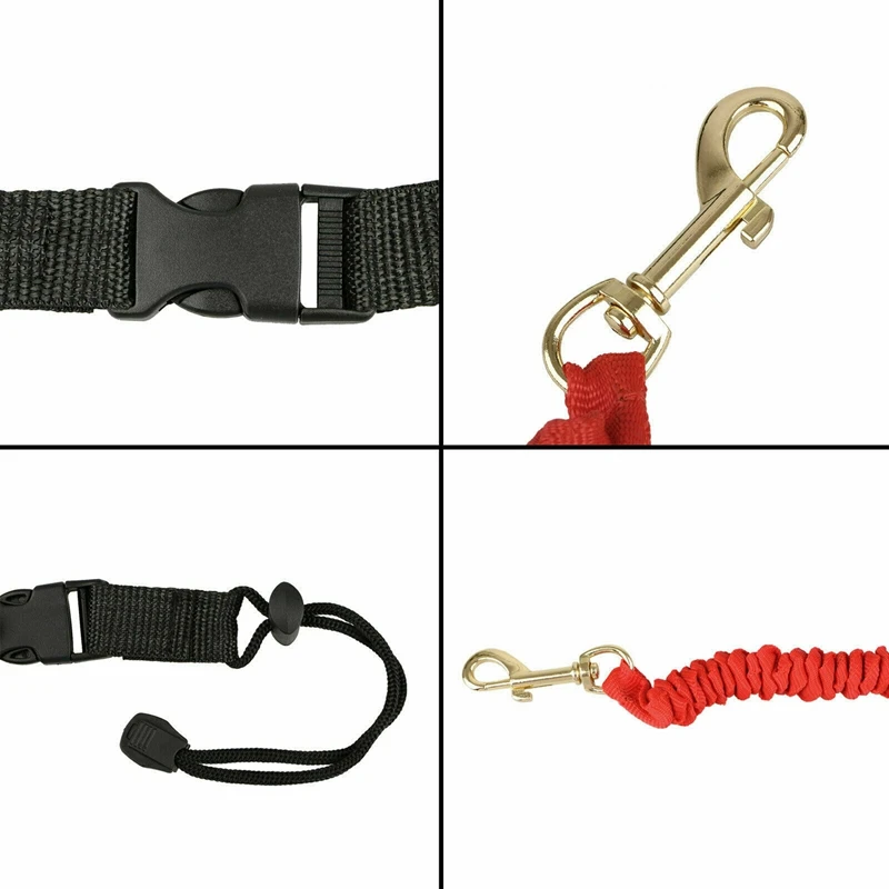 

2Pcs Kayak Paddle Leash Lanyard Safety Rod Lanyard Fishing Rod Pole Fixed Leash(Red)