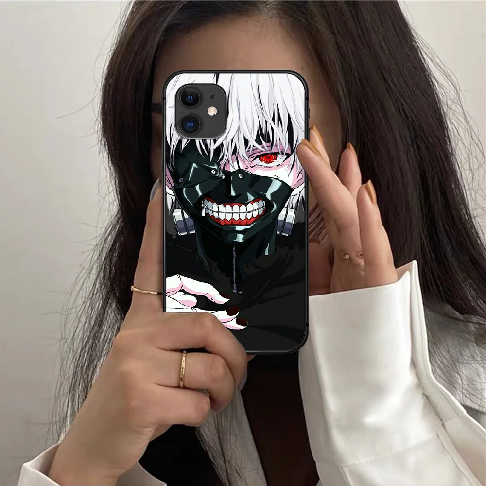 

Tokyo Ghoul Anime Phone Case For Iphone 12 Mini 11 PRO X XR XS MAX 6 6s 7 8 Plus 4 5 5s SE 2020 black Back 3D Etui Silicone