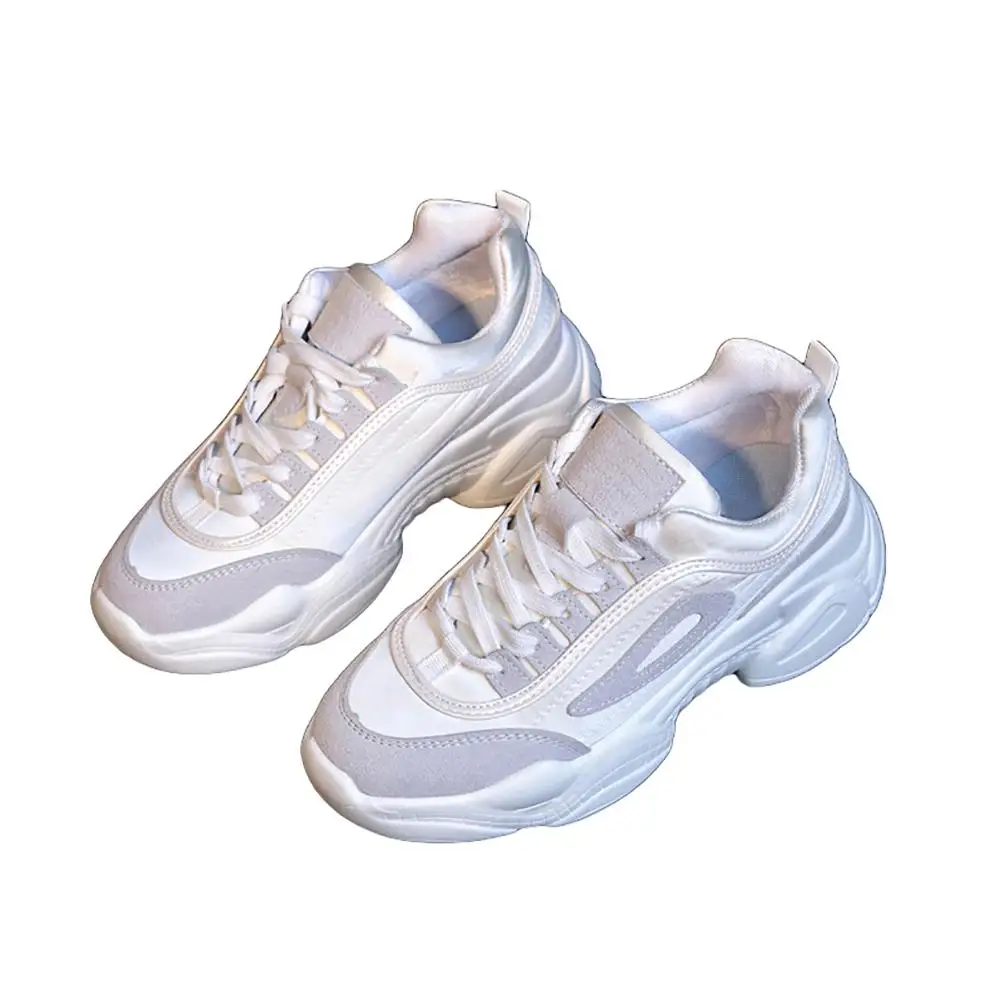 2019 повседневная обувь для бега цветные кроссовки женская с круглым носком на