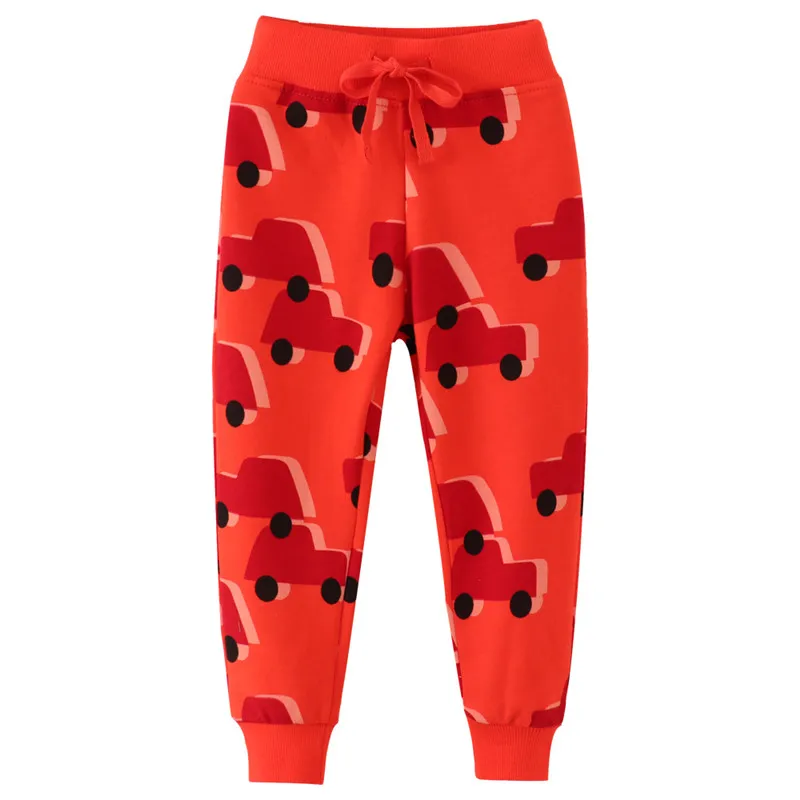 

Спортивные брюки для мальчиков, с принтом в виде красных машинок